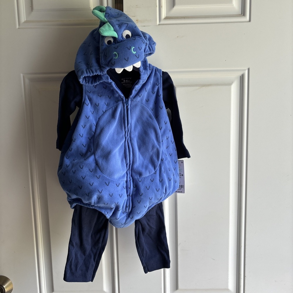 Carter's Baby Boy Dinosaur Halloween‎ Costume Blue 3-6 Months